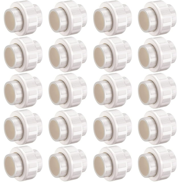 Tubería PVC Union Coupling de 3/4 pulgadas Schedule 40 (paquete de 20)