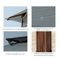 thumbnail image 4 of CoSoTower 11' X 11' Pop Up Canopy, Outdoor Patio Gazebo Shelter with Removable Zipper Netting, Instant Event Tent W/ 114 Square Feet of Shade and Carry Bag for Backyard, Garden, Dark Gray, 4 of 9