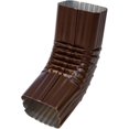 thumbnail image 1 of 2" x 3" 75 Degree Brown A Style Aluminum Gutter Elbow, 1 of 1