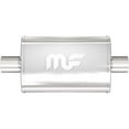thumbnail image 4 of MagnaFlow Performance Exhaust Muffler 11216: 2.5" Inlet/Outlet, 4x9x14" Oval, Stainless Steel, Satin Finish, 4 of 10