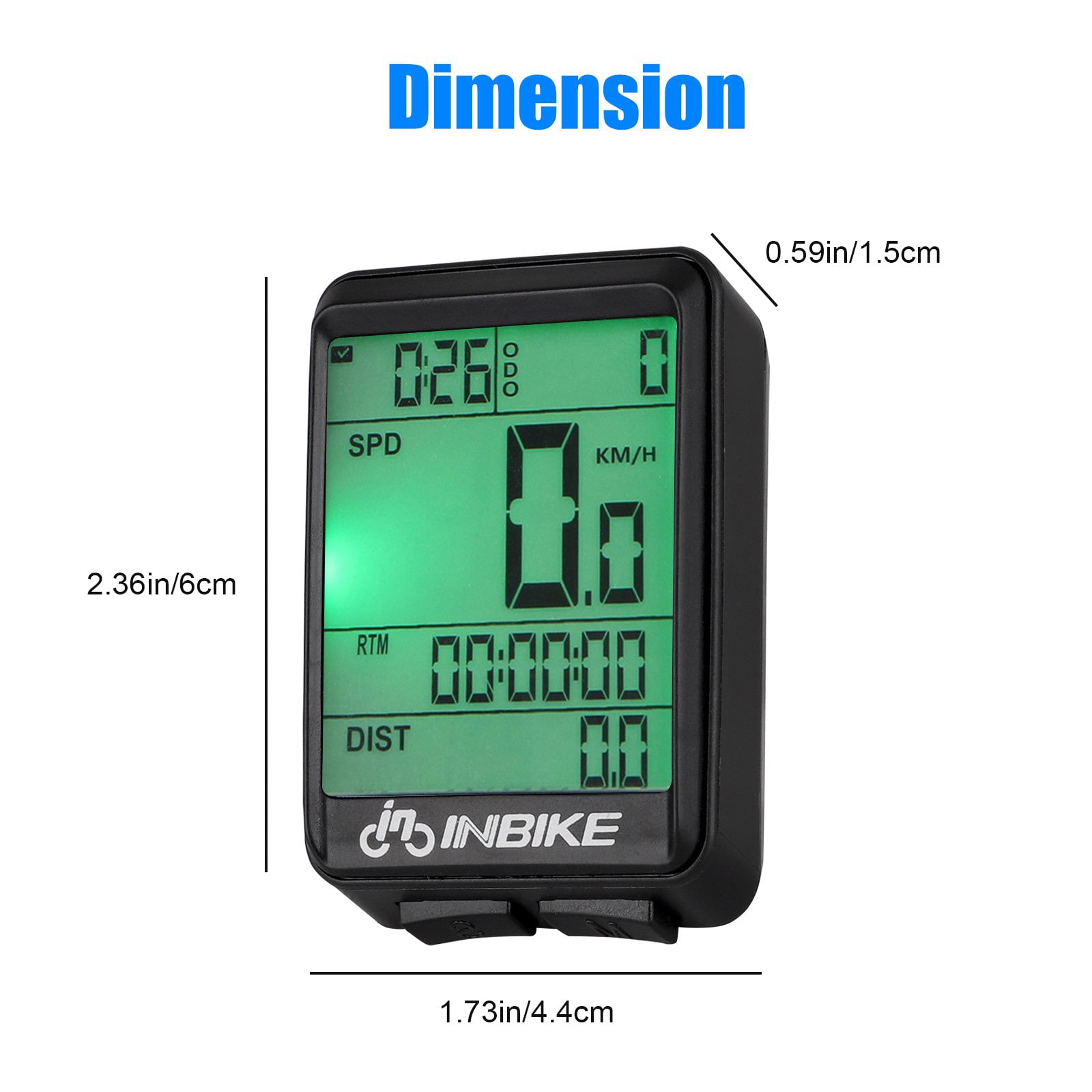 Wireless Bicycle Computer, Balippe Bicycle Speedometer, Cable Multifunction  with 20 Functions, IPX6 Waterproof, LCD, Speed Bicycle Speedometer,  Wireless, for All Bicycle Types : : Sports & Outdoors