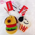 thumbnail image 2 of TUOGANG Llaveros De Dibujos Animados Mochila Linda Para Las Mujeres Snoopy Hamburger Felpa Llavero Perro Coche Bolsa Colgante, 2 of 4
