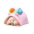 thumbnail image 2 of Sunjoy Tech Resin Garden Pig Figurine with Blanket Hand Painted Realistic Desktop Ornament Kawaii Cartoon Pig Micro Landscape Ornament Home Decoration, 2 of 8