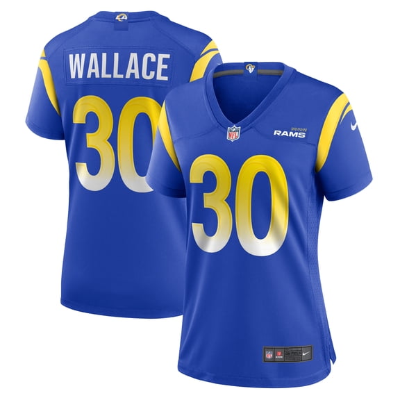 Women's Nike Josh Wallace Royal Los Angeles Rams Game Jersey