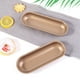 thumbnail image 3 of Molde Ovalado de Acero Al Carbono para Pasteles, Salchichas, Repostería, Molde Antiadherente para Pan Tostado, Herramienta de Cocina para Hornear, 2 Piezas, 3 of 5