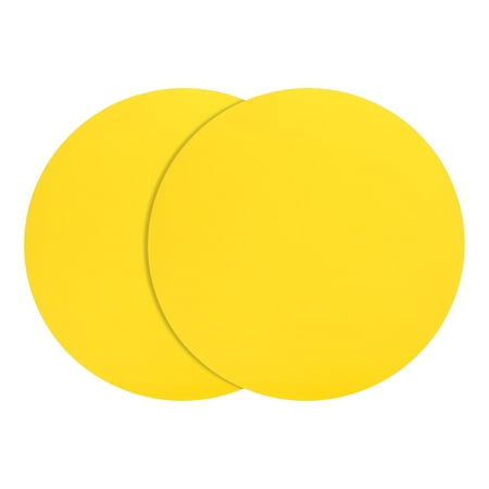 

2pcs Silicone Microwave Mat 12 Inch Heat Resistant Oven Mat Multi-Purpose Hot Pad (Yellow)