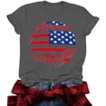 thumbnail image 6 of Women American Flag Shirts USA Flag Stars Stripes Graphic Blouse Patriotic Shirt 4th of July T Shirt Summer Tops Tee, 6 of 6