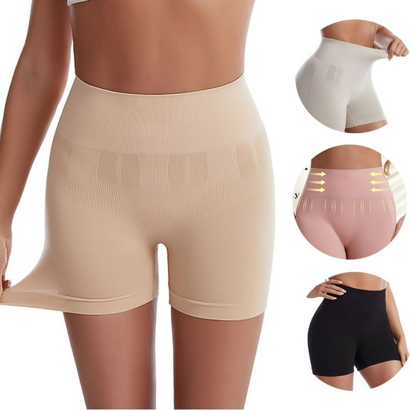 Luxalzxs Boyshorts Panties for Women Anti Chafing Underwear Slip Shorts for Women Under Dress, Stretchy Seamless High Waist Tummy Control Body Shaper Shapewear Safety Shorts