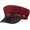 Dark Red, variant on Unisex Classic  Flat Top Fisherman Hat  Breton Fiddler Hat