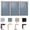 Gray, variant on Ghent's Fabric 48" x 72" 3 Door Enclosed Bulletin Board in Beige