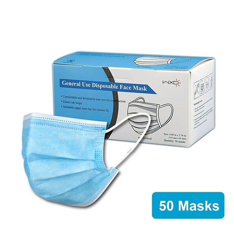 GN1 Face Mask, Blue, 50-box
