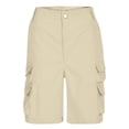 thumbnail image 4 of Besolor Mens Cargo Shorts Straight Leg Casual Loose Outdoor Hiking Knee Length Shorts with Multi-pocket(Medium,Beige), 4 of 4