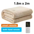 thumbnail image 1 of Mantas térmicas inteligentes para 2 personas, manta eléctrica con calefacción remota, nivel de cama de franela doble, temperatura, 9, 1 of 4