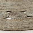 thumbnail image 3 of Natural Beige Farmhouse Rug, Braided Rustic Eco-Friendly Floor Mat, Grey, 4 FT, 3 of 3