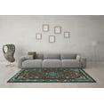 thumbnail image 3 of Ahgly Company Indoor Rectangle Persian Light Blue Traditional Area Rugs, 2' x 5', 3 of 4