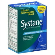 Systane Lubricating Dry Eye Relief Eye Drops for Daily Use, 28 Vials