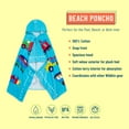 thumbnail image 5 of Wildkin Kids Hooded Beach Towel Poncho for Boys and Girls (Trains, Planes & Trucks Blue), 5 of 7
