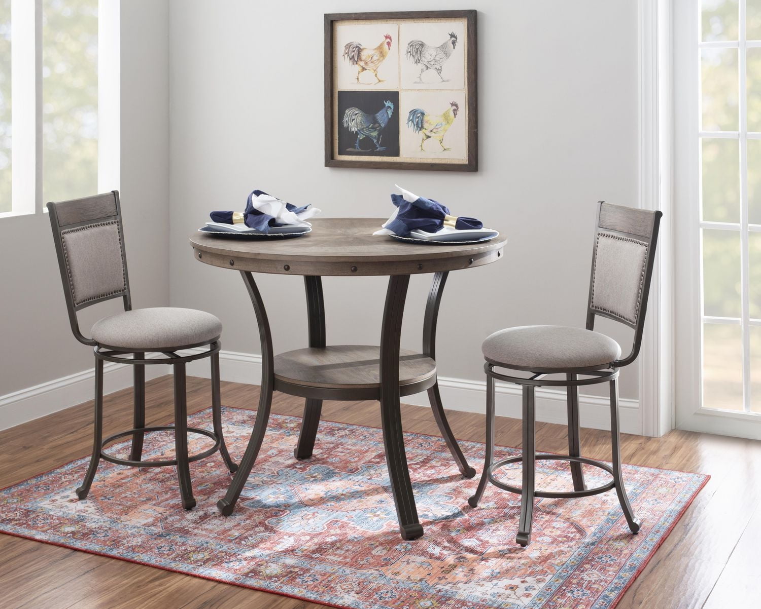 Table de Comptoir Trager, Étain