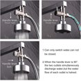 thumbnail image 5 of Dww-solid Brass 3 Way Valve G1/2" Hand Shower Shower Components Universal Fitting, Chrome Dsf007, 5 of 5