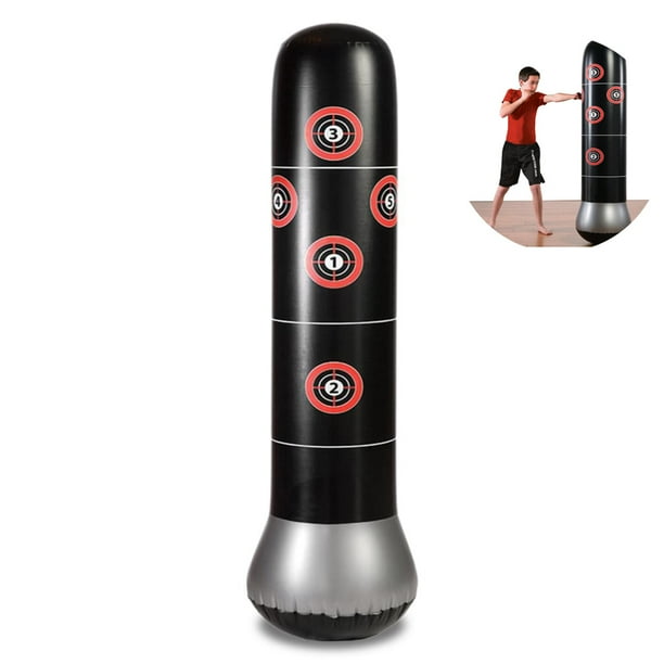 Saco de boxeo inflable de pie para adultos saco de boxeo para niños 160 cm socio de boxeo independiente entrenador de boxeo fitness descompresión sacos de arena patada entrenamiento de lucha Namotu LL-0389