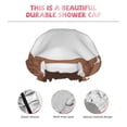 thumbnail image 5 of Balery Coffee Cafe Cup Shower Caps, Double Layer Waterproof Shower Cap, Double Layers Reusable Shower Cap With Soft Comfortable For Long Thick Hair Soft Bath Shower Hair Caps, 5 of 9
