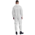 thumbnail image 2 of Haitryli Mens Anti-Static Bodysuit Coverall Zip Up Jumpsuit Spray Paint Uniform Work Clothes White L, 2 of 7