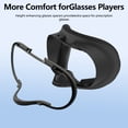 thumbnail image 3 of Prociv Facial Interface & Face Cover Pad for Meta Quest 3S - VR Accessories Compatible with Meta/Oculus Quest 3S, One-Piece Anti-Light Leakage Soft Leather PU & Ice Sponge Face Cushion Pad, 3 of 9