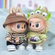 thumbnail image 2 of Conjunto de ropa de vinilo para muñeca de peluche Labubu de 38 cm para muñeca Kpop Exo Labubu de Corea, conjunto de camisa de animal a rayas, 2 of 4