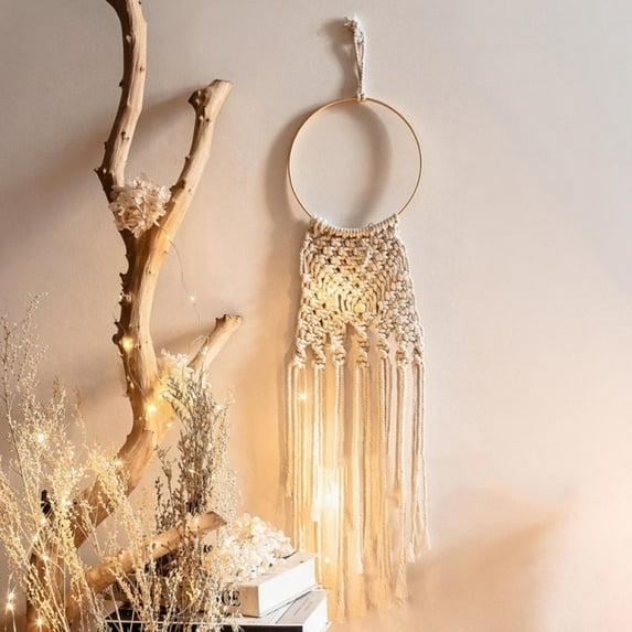 Yinrunx Boho Wall Decor Wall Hanging Wall Hanging Boho Decor Macrame Wall Hanging Boho Tapestry Macrame Hanging Boho Beads Decor Tapestry Wall Hanging Wall Hooks Wall Hanging Handmade Woven Bohemian