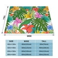 thumbnail image 4 of XMXT Throw Blanket, Tropical Greenery Painting Machine Washable Blankets for Sofa, 60 x 50 inches Multicolor, 4 of 9