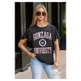 thumbnail image 5 of Women's Gameday Couture Black Gonzaga Bulldogs Relaxed Fit Victory Mode Flutter Sleeve T-Shirt, 5 of 7