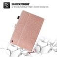 thumbnail image 6 of Dteck Flip Case for All-New Kindle Fire HD 10 2021/Fire HD 10 Plus 2021 (11th Generation), Premium PU Leather Multi-Angle Folio Cover with Card Holder Auto Wake Sleep,28# Glitter Rosegold, 6 of 6