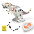 thumbnail image 4 of Dinosaure Robot Marchant Télécommandé Rechargeable avec Sons et Lumières Blanc, 4 of 8