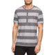 thumbnail image 1 of Calvin Klein - Camiseta henley a rayas para hombre, color gris, talla mediana Calvin Klein henley, 1 of 1