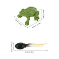 thumbnail image 2 of Greenadscape Aquarium Frog Accessories 1 Set Detailed Craftsmanship Plastic Green Pond Animal Collectible, 2 of 8