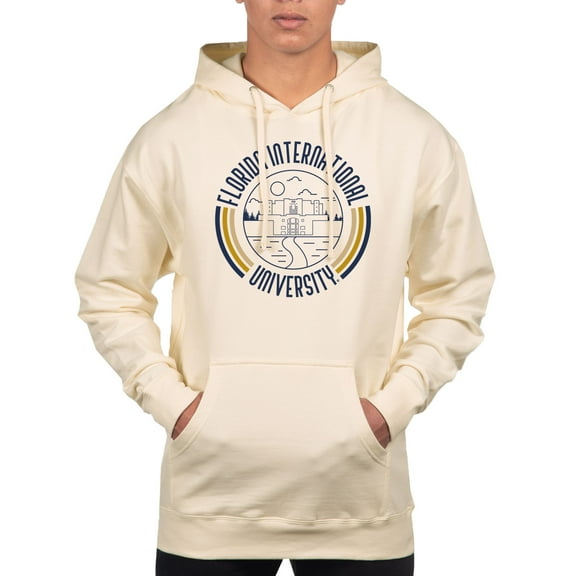Men's Uscape Apparel Cream FIU Panthers Standard Pullover Hoodie