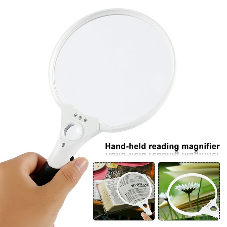 Nazano Magnifying Glass with 12 LED Lights, 30X Magnifier for