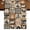 brown, variant on Farmhouse Checkered Burlap Cotton Table Runner 13x72 Inches Long, Rustic Retro Farm Life Assembling Farmhouse Table Runners, Outdoor Dining Tablecloths Decor for Baby Shower/Party/Wedding