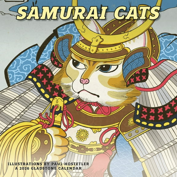 Samurai Cats: 12x12 Wall, (Paperback)