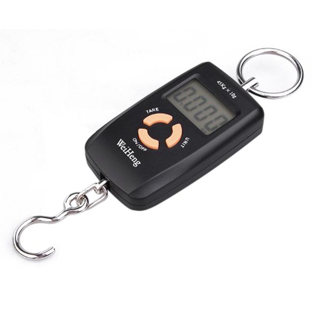 45 kg / 10 g LCD Balanza electrónica digital portátil Gancho de bolsillo Balanza para equipaje Likrtyny 2nm5qz7qz5sm4cy4