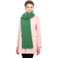 thumbnail image 1 of 100% Super Soft Merino Cable Knit Long Thick Cold Winter Aran Scarf, 1 of 1