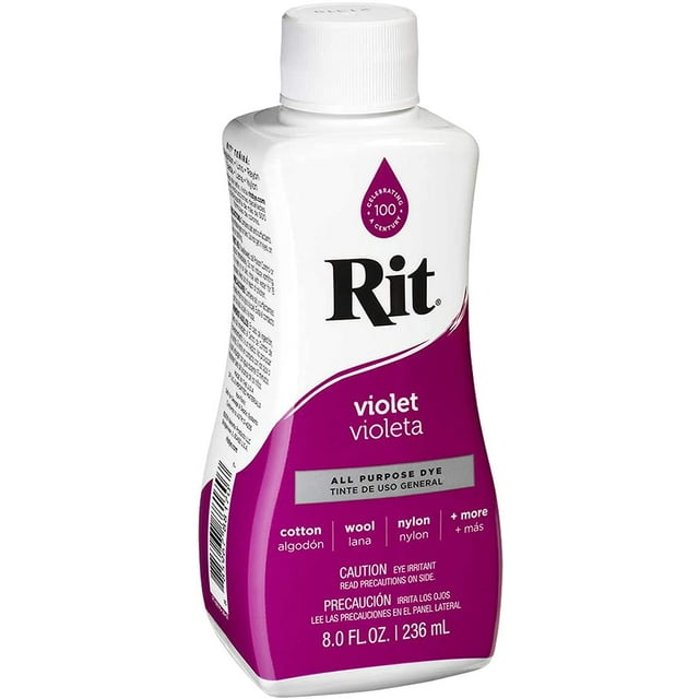 Tinte líquido Rit All Purpose 236 ml violeta para algodón y lino