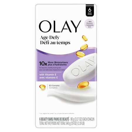 Olay Ultra Moisture Age Defying, Bar Soap, 6 Count
