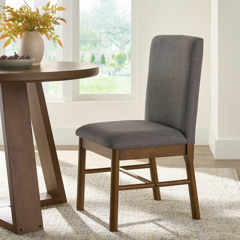 Better Homes Gardens Ezra 45in Round Wood Dining Table Walnut Walmart