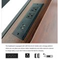 thumbnail image 3 of NNV Bed Frame with LED Lights Headboard, Metal Platform Bed Frame Brown - Queen, 3 of 5