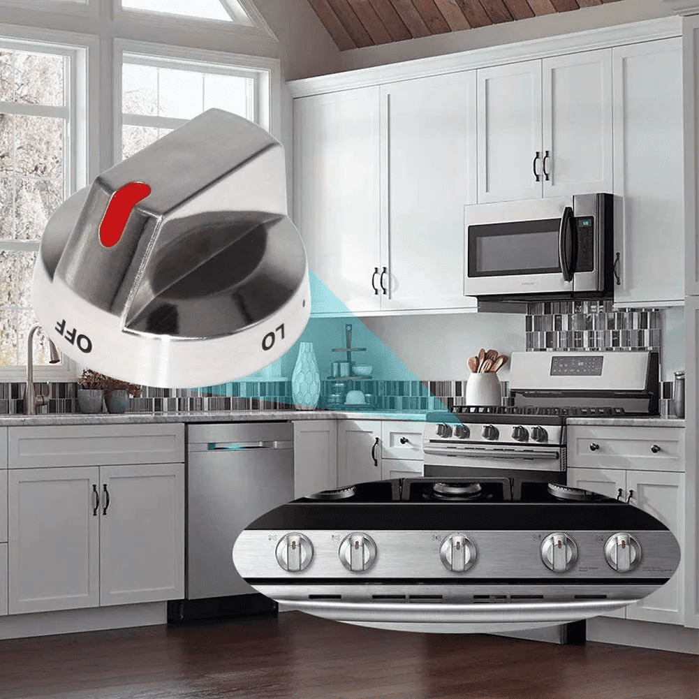 DG64-00473A Gas Stove Burner Control Stove Knob Range Oven Replacement for Samsung Cooktop(5PCS)