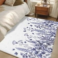 thumbnail image 4 of 3'x5' Rug for Living Room Bedroom, Purple Spring Floral Washable Area Rugs Non-Slip Carpet Mats, Watercolor Elegant Pastoral Flowers Indoor Low Pile Area Rug Runner for Kitchen, Mudroom, 4 of 8