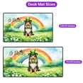 thumbnail image 5 of Happy St. Patrick’s Day Shetland Sheepdog with Green Hat Shamrocks Rainbow Desk Mat Full Keyboard Mouse Pad Sheltie Dog Lover Gifts Large Mousepad - 03007, 5 of 5