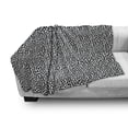 thumbnail image 3 of Black and White Soft Flannel Fleece Throw Blanket, Triangular Pattern with Many Shapes Contemporary Monochrome Design, Cozy Plush for Indoor and Outdoor Use, 50" x 60", Black and White, by Ambesonne, 3 of 6