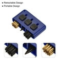 thumbnail image 5 of Uxcell 3 in 1 Portable Retractable Dust Groove Cleaner Golf Club Brush Blue 2 Pack, 5 of 5